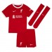 Liverpool Thiago Alcantara #6 Replika Babytøj Hjemmebanesæt Børn 2023-24 Kortærmet (+ Korte bukser)